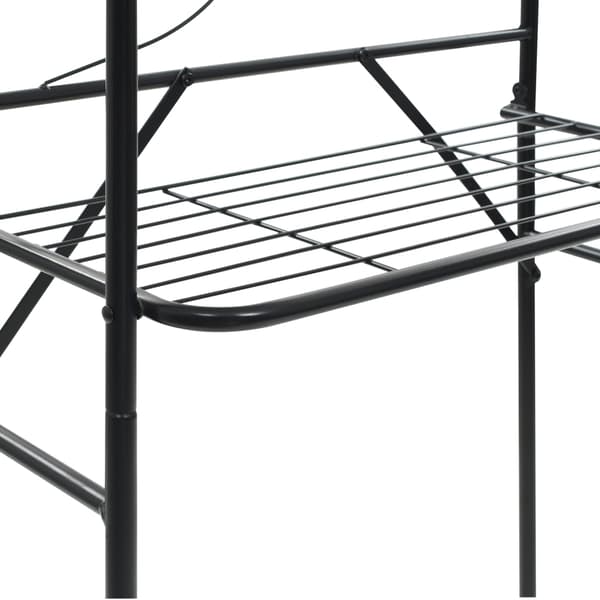 vidaXL badeværelseshylde sort 60 x 33 x 174 cm