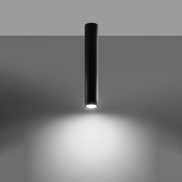 Loftlampe Lagos 1 GU10 sort Sollux SL.1002
