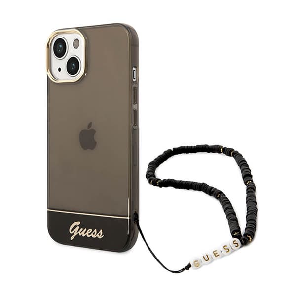 Guess Translucent Perlerem - iPhone 14 cover (sort)
