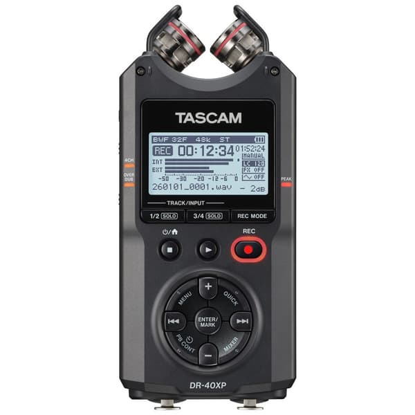 Tascam DR-40XP - Digital inspelare med gränssnitt