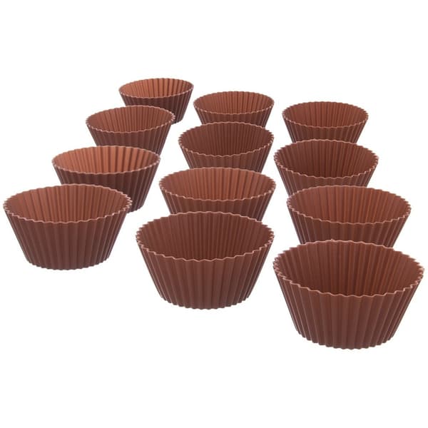 Muffinsformar silikon orange SILLINIE 12 st