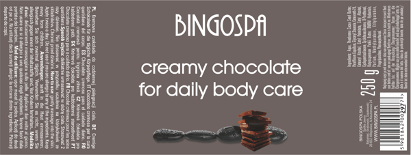 Cremet chokolade til daglig kropspleje BINGOSPA
