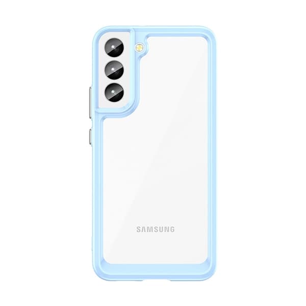 Outer Space-cover til Samsung Galaxy S23 med fleksibel ramme, blå