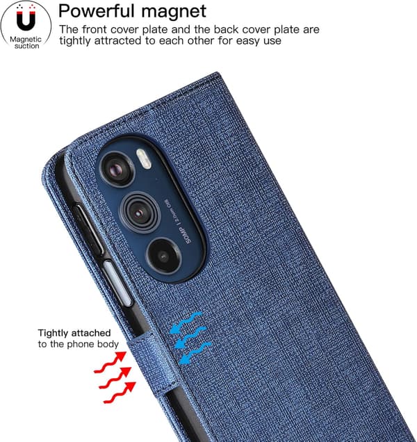 MOTOROLA EDGE 30 PRO SKAL GRÅTT TYGFLIK