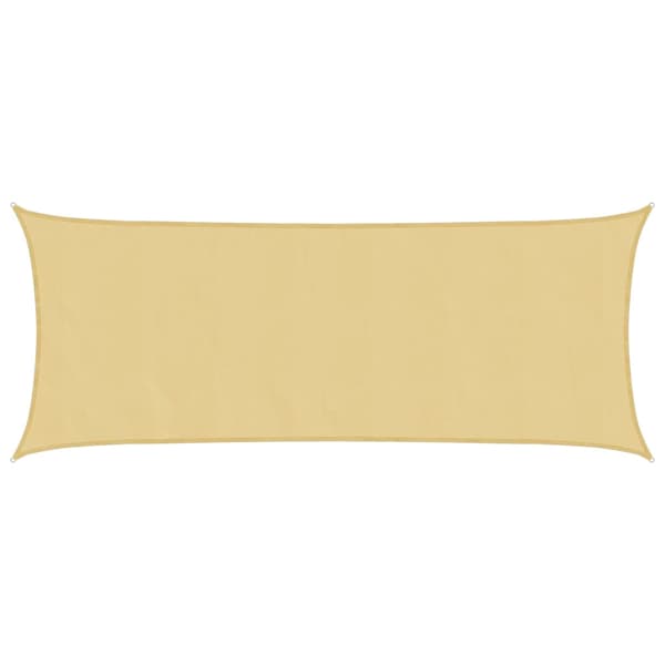 vidaXL Solskyddssegel, Sand, 5x2 m, 100 % polyester