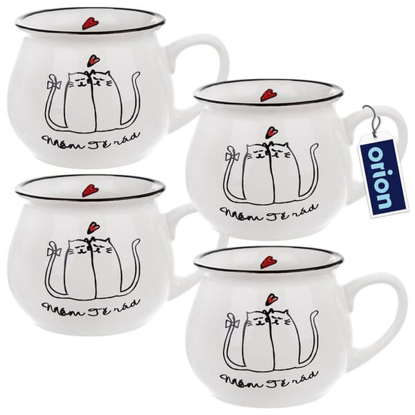 Keramisk kop 300 ml 4 stk.