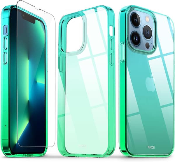 APPLE IPHONE 13 PRO ETUI TRANSPARENT GRØNT