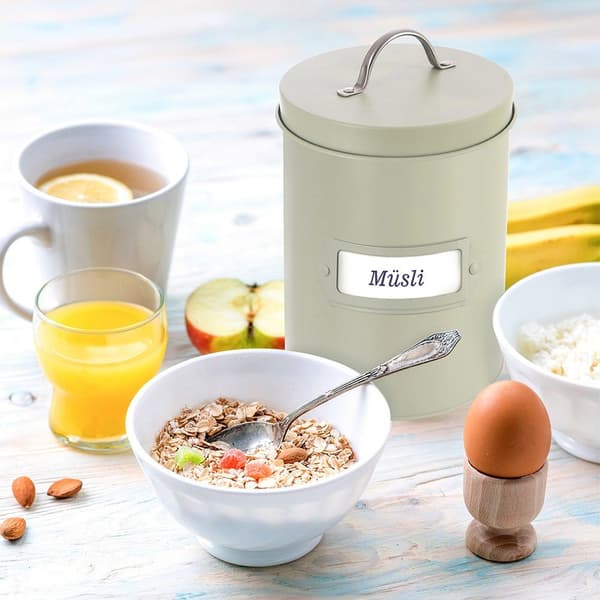 Greenish metallbehållare grön 1,3 l