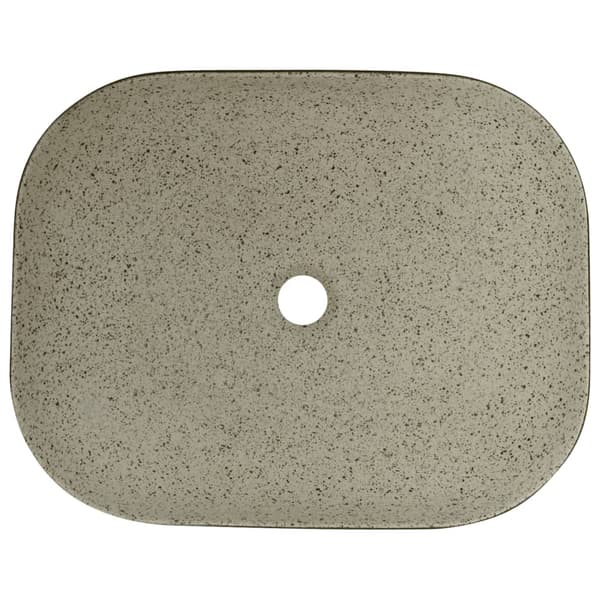 vidaXL bordvask, grå og sort, rektangulær, 48x37,5x13,5 cm