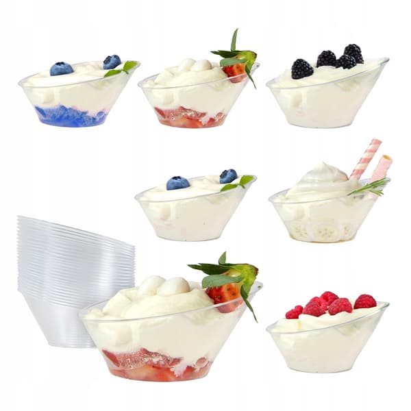 KOPPAR OCH BEHÅLLARE FÖR EFTERRÄTTER 70 ml 24 st. LUNA-koppar för snacks och desserter