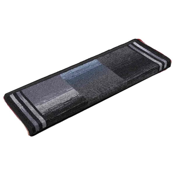 vidaXL selvklæbende trappetrin 5 stk., 65x21x4cm sort og grå