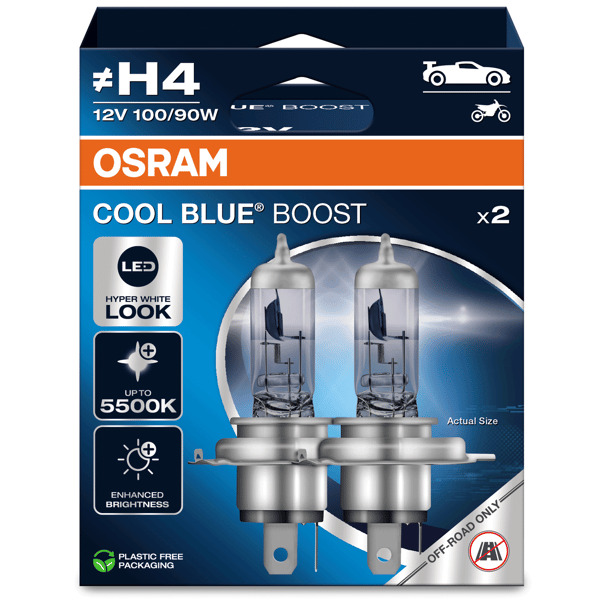 Osram Kølig Blå Boost H4 NG E-Pakke