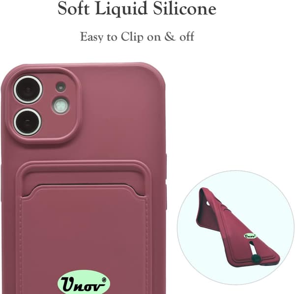 APPLE IPHONE 12 ETUI MINTGRØN SILIKONE + PLADS TIL KORT-ID