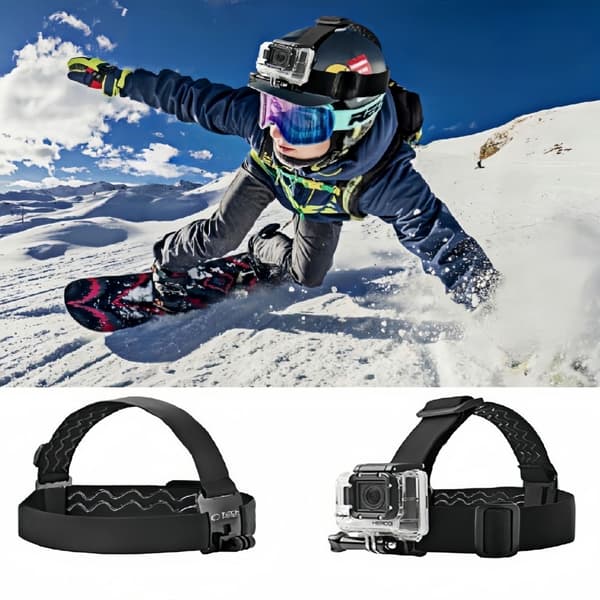 TECH-PROTECT GA100 HUVUDFÄSTE GOPRO / DJI SVART