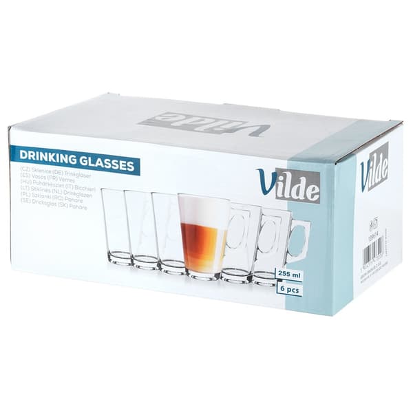 Latte-kahvilasit 255 ml 6 kpl