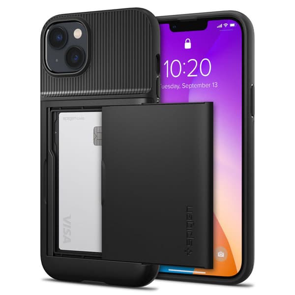 Spigen Slim Armor CS - Skal till iPhone 15 Plus / iPhone 14 Plus (Svart)