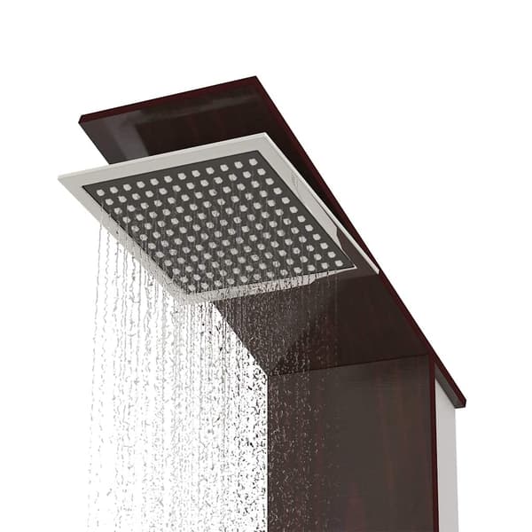 vidaXL brusepanel, glas, brun