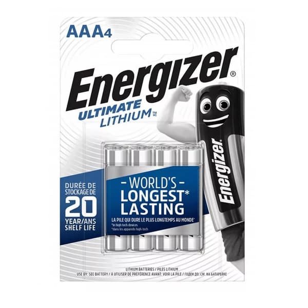 LR03 4BL Energizer Ultimate Lith L92 AAA