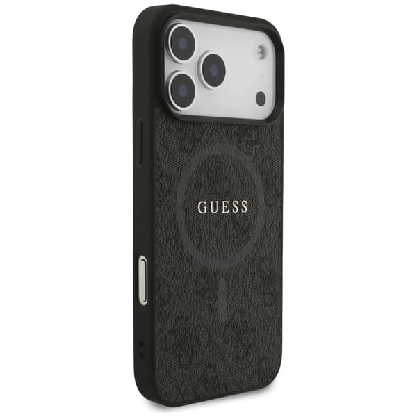 Guess 4G Ring Classic Logo MagSafe-etui til iPhone 17 Pro Max – sort