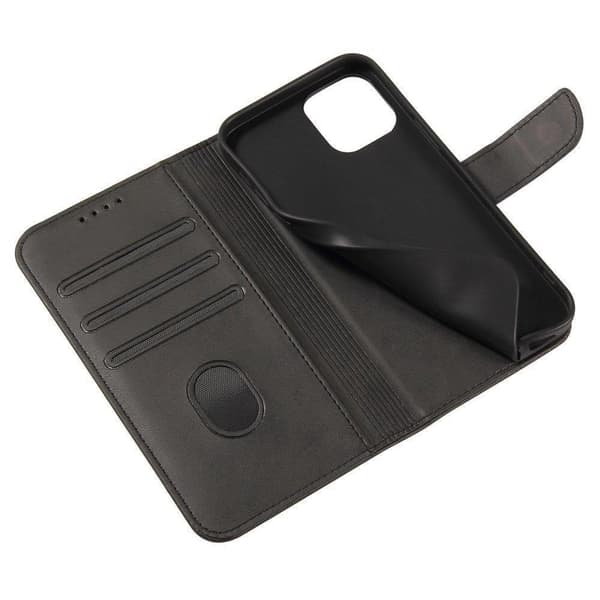 Elegant magnetcover med klap og stativfunktion til Honor Magic3, sort