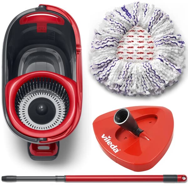 227446 Vileda Mopp Vridbar Turbo 3-i-1