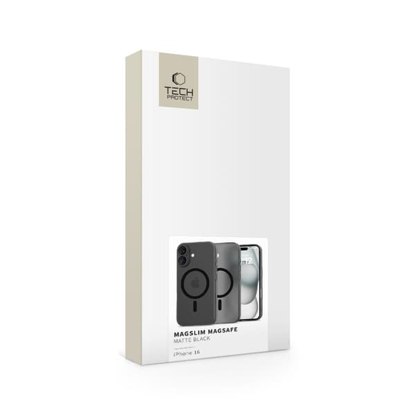 TECH-PROTECT MAGSLIM MAGSAFE IPHONE 16 MATTE/SVART