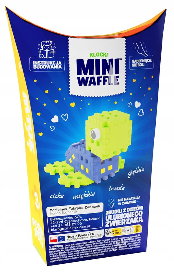 Marioinex Mini Waffle POCKET PETS - SKILDPADDE sæt