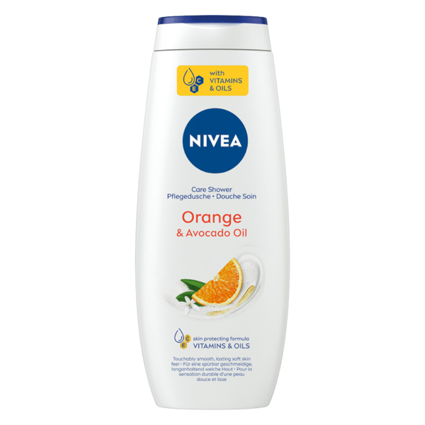 NIVEA Care och Orange duschgel 500 ml