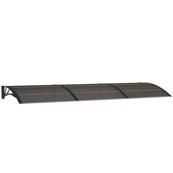 vidaXL dørmarkise sort 300x100 cm polycarbonat