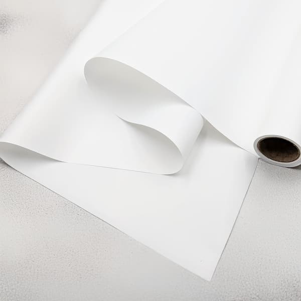Blomfolie - "Elegant" Vit - Rulle 58cm x 10m