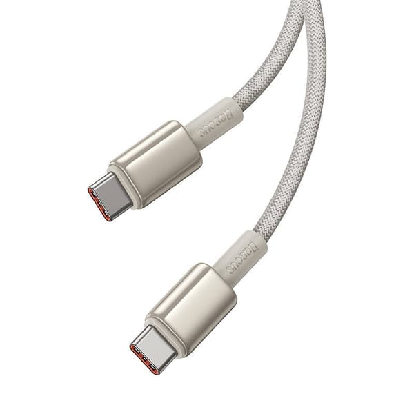 Baseus Tungsten Gold USB-C - USB-C -kaapeli, 100W, 2m (kulta)