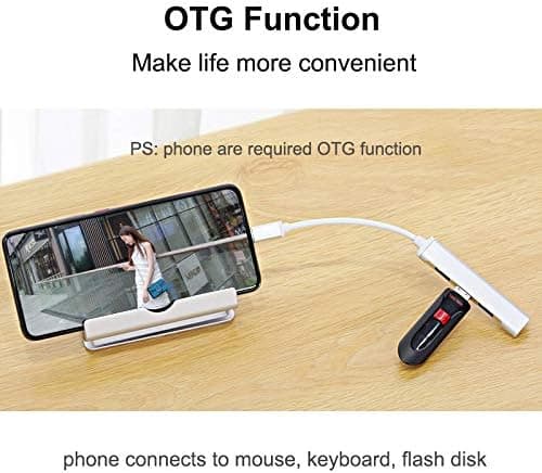 ADAPTER SPLITTER KONVERTER HUB USB C TIL 4 USB-PORTE