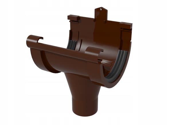 SCALA PLASTICS central afløbstragt G80 brun