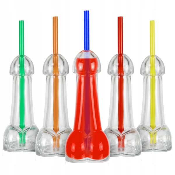 6x EROS GLASFLASKOR 100ml Rolig flaska som present till möhippa
