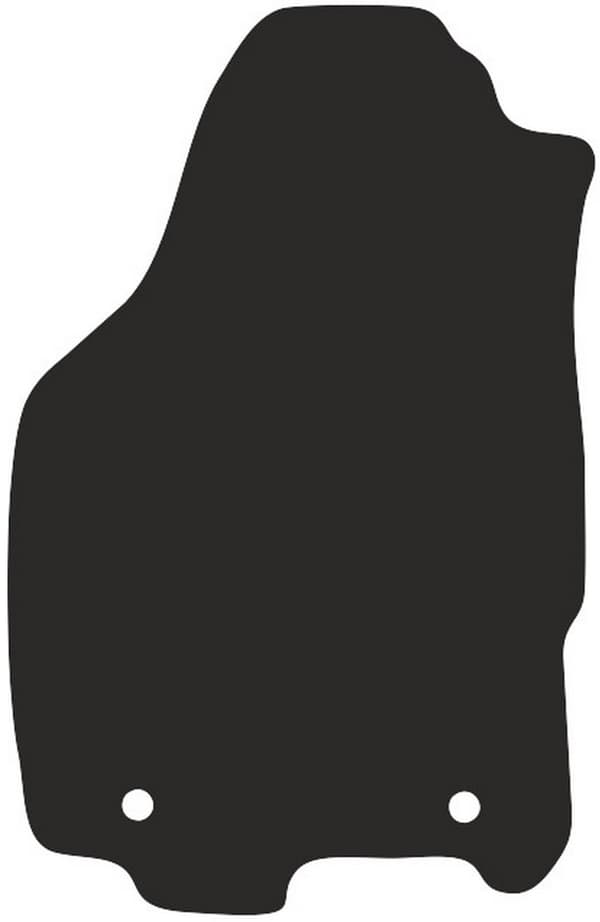 polyamid förarmatta för: Lancia Ypsilon II hatchback 2003-2011 gummierad förarmatta