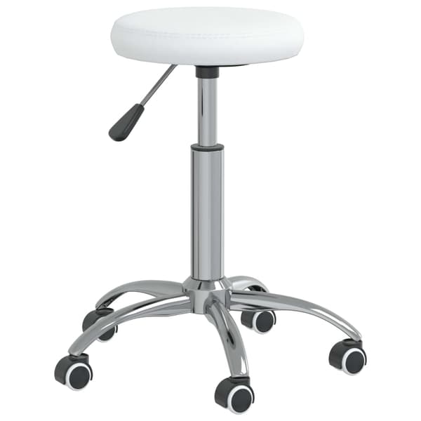 vidaXL Massagepall i konstläder vit