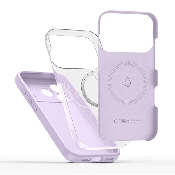 Tech-Protect Silikon MagSafe-skal till iPhone 17 Pro Max – Lila