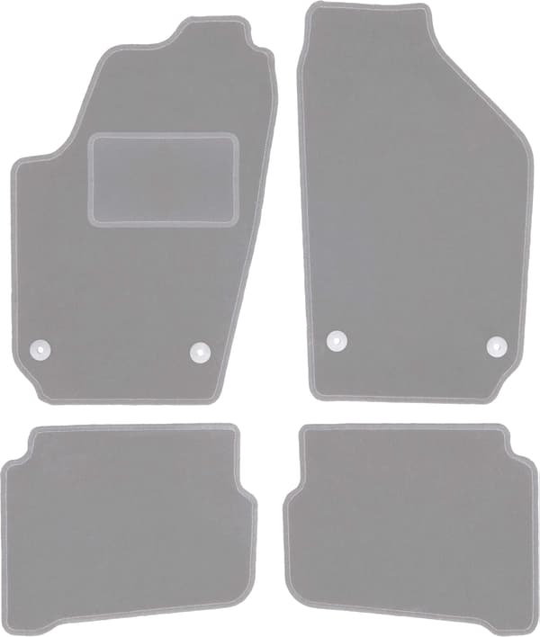 Harmaat auton matot Volkswagen Fox hatchback (2005-2011) varten