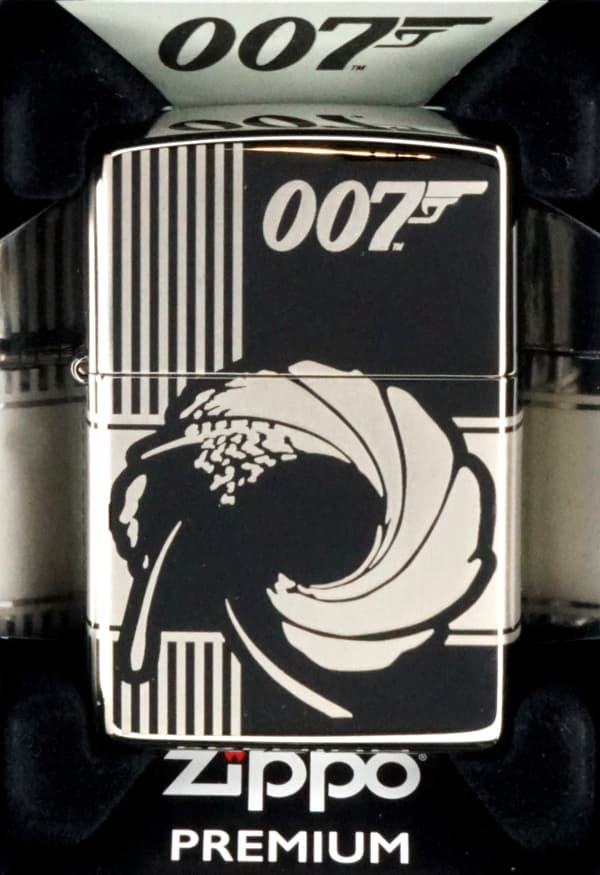 ZIPPO Lightersæt JAMES BOND BLACK ICE Gave nr. 2
