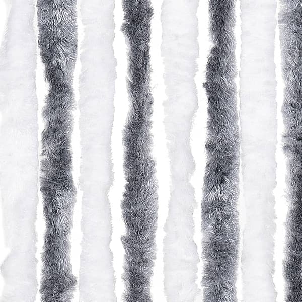 vidaXL Flugnät, grått och vitt, 100x200 cm, Chenille