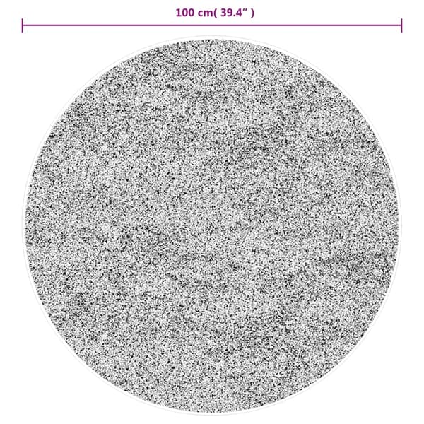 vidaXL IZA Matto, Matala, Harmaa, Ø 100 cm