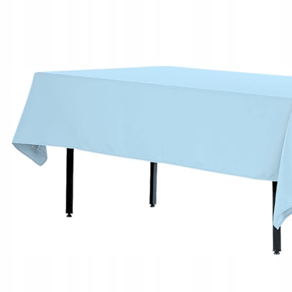 fläckbeständig rektangulär bordsduk för bord polyester tjock 280x170cm ljusblå