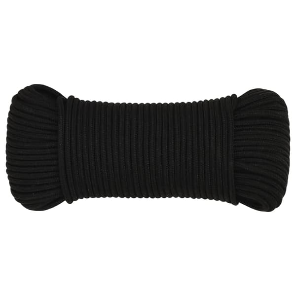 vidaXL Arbetsrep, Svart, 5 mm, 100 m, Polyester