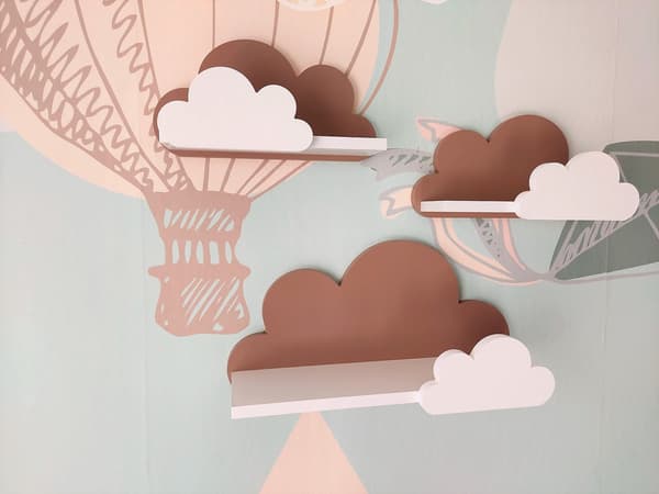 Cloud Shelves Sæt med 3 Moli-Galaxy - Varm Chokolade