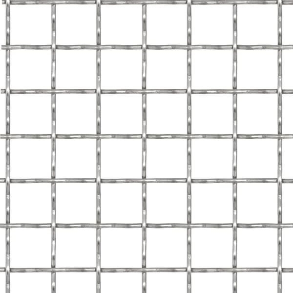 vidaXL rustfrit stålnethegn 100x85 cm, 31x31x3 mm