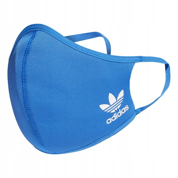 ADIDAS 3-PACK BLÅ MASKER MED LOGOTYP S WLI