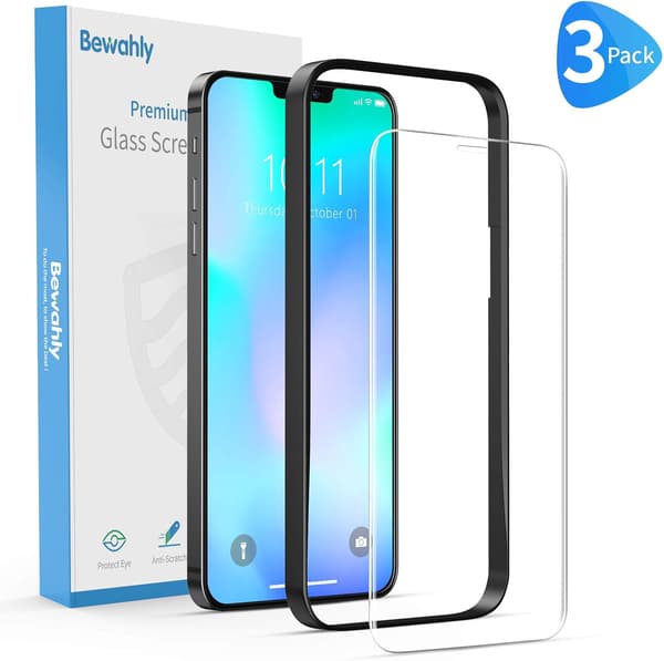 3x 9H Hærdet Glas til iPhone 12 Pro Max 6,7 tommer