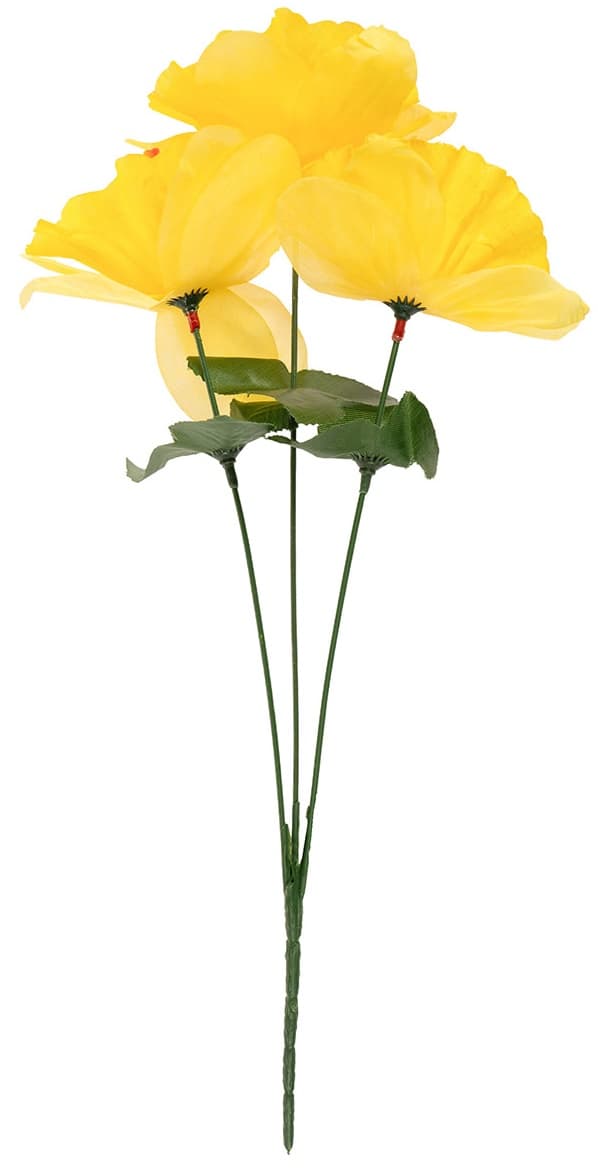 Konstgjorda vårblommor påskliljor 30 cm 3 st