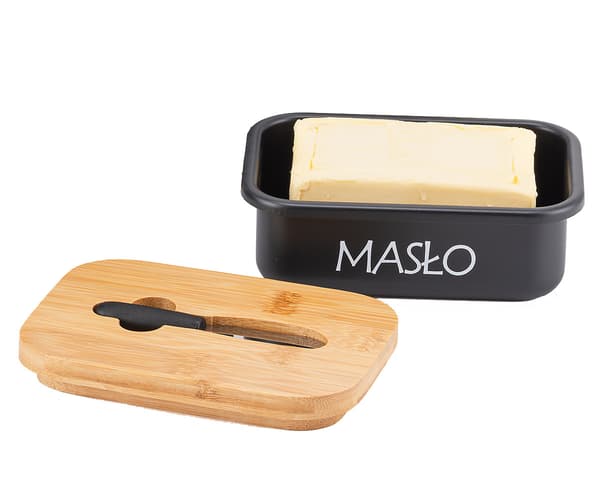 STÅL SMØRFAT MED SMØREKNIV E-6132