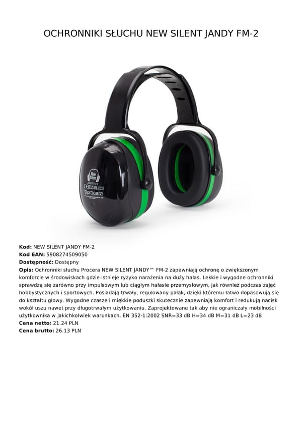 NYA SILENCE JANDY FM-2 HÖRSELSKYDD